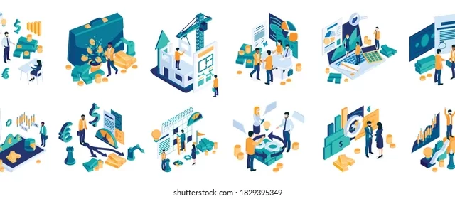 successful-investment-isometric-set-risk-260nw-1829395349